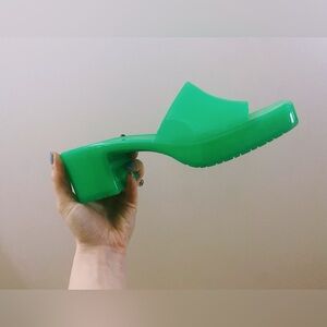 Steve Madden Green Jelly Sandals